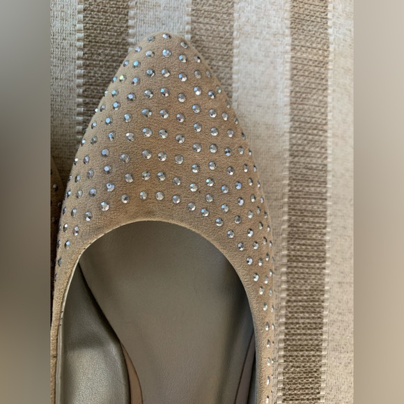 Nicole Khaki Mauve Silver Studded Shoes SIZE 7 - Picture 4 of 6